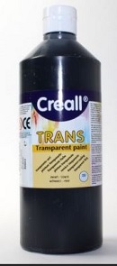 Transparentfarbe Creall-trans 500 ml schwarz